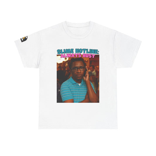 Slime Hotline Shirt | Young Thug Meme Tee | Viral Hip Hop Rap Humor T-Shirt Gift